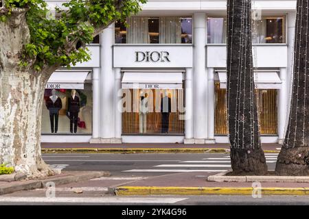 Negozio di moda di lusso Dior a Cannes, Costa Azzurra, Francia meridionale, Alpes-Côte dAzur, Europa Foto Stock