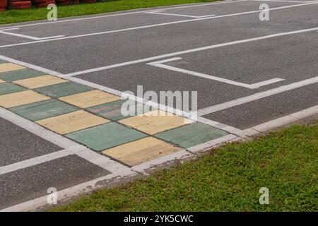 Dettagli di una pista di kart a Rio de Janeiro, Brasile. Foto Stock