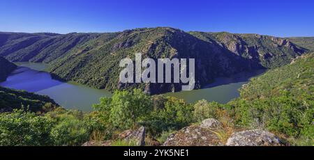 Percorso a piedi Mirador de Rupurupay Viewpoint, Parco naturale Arribes del Duero, SPA, SAC, riserva della biosfera, Salamanca, Castilla y Leon, Spagna, Europa Foto Stock