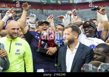 Amministratore delegato dell'ELF, European League of Football / Championship Game, Frankfurt Galaxy vs. Hamburg Sea Devils, 26.sett.2021 Foto Stock