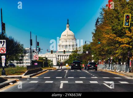 Campidoglio degli Stati Uniti da South Capitol Street Foto Stock