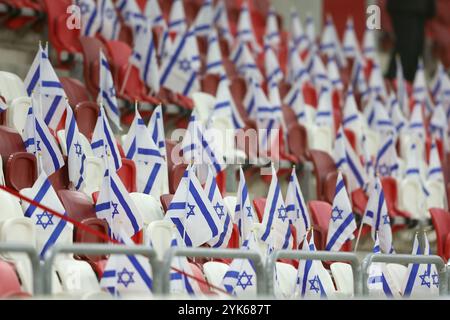 Budapest, Ungheria. 17 novembre 2024. Partita del 6° giorno della UEFA Nations League tra Israele e Belgio alla Bozsnik Arena di Budapest, Ungheria, il 17 novembre 2024. Foto: Matija Habljak/PIXSELL credito: Pixsell/Alamy Live News Foto Stock