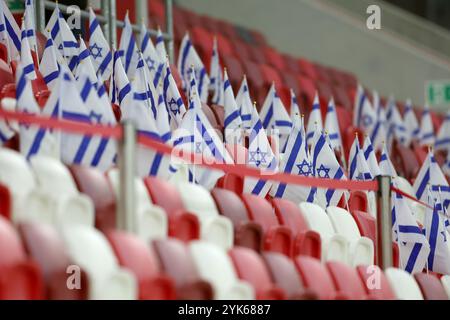 Budapest, Ungheria. 17 novembre 2024. Partita del 6° giorno della UEFA Nations League tra Israele e Belgio alla Bozsnik Arena di Budapest, Ungheria, il 17 novembre 2024. Foto: Matija Habljak/PIXSELL credito: Pixsell/Alamy Live News Foto Stock