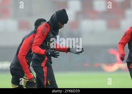 Budapest, Ungheria. 17 novembre 2024. Partita del 6° giorno della UEFA Nations League tra Israele e Belgio alla Bozsnik Arena di Budapest, Ungheria, il 17 novembre 2024. Foto: Matija Habljak/PIXSELL credito: Pixsell/Alamy Live News Foto Stock