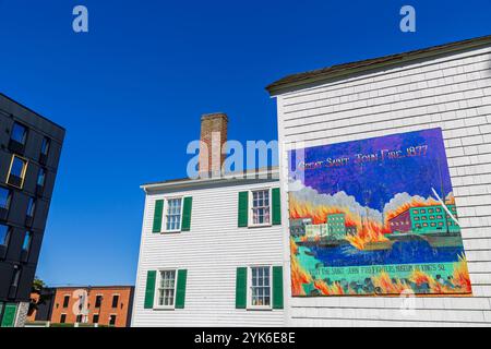 The Loyalist House National Historic Site, Saint John, New Brunswick, Canada Foto Stock