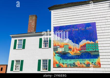The Loyalist House National Historic Site, Saint John, New Brunswick, Canada Foto Stock