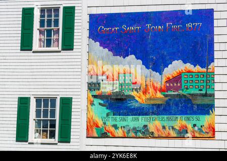 The Loyalist House National Historic Site, Saint John, New Brunswick, Canada Foto Stock