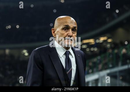 Milano, Italia. 17 novembre 2024. Milano, Italia, 17 novembre 2024: In azione durante la partita di UEFA Nations League tra Italia e Francia allo Stadio San Siro, Milano il 17 novembre 2024 (João Bravo / SPP) credito: SPP Sport Press Photo. /Alamy Live News Foto Stock