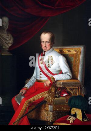 Ferdinando i d'Austria, Ferdinando i (1793 – 1875) Imperatore d'Austria. Ritratto di Eduard Edlinger Foto Stock