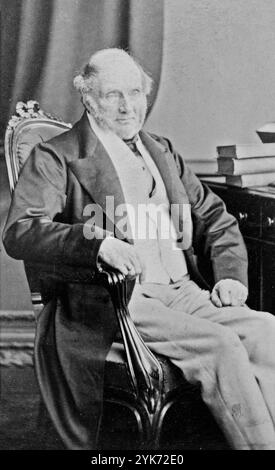 John Russell, i conte Russell, (1792 – 1878), Lord John Russell, statista britannico Whig e liberale, primo ministro del Regno Unito dal 1846 al 1852 e dal 1865 al 1866. Foto Stock