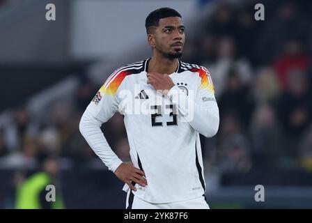 Friburgo, Germania. 16 novembre 2024. Fussball UEFA Nations League Deutschland - Bosnien-Herzegowina am 16.11.2024 im Europa-Park Stadion di Friburgo Benjamin Henrichs ( Deutschland ) le normative DFB vietano qualsiasi uso di fotografie come sequenze di immagini e/o quasi-video. Foto: Revierfoto credito: ddp media GmbH/Alamy Live News Foto Stock