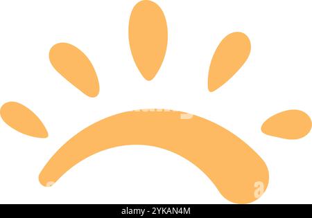 Icona Sole della crema solare Illustrazione Vettoriale