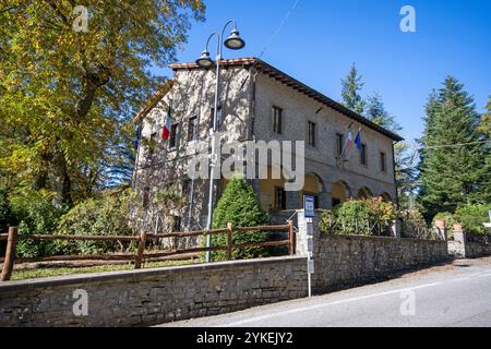 Municipio di chiusi della Verna, Toscana, Italia Foto Stock