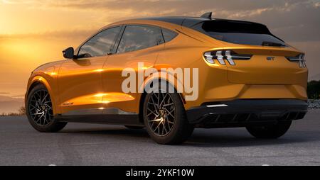Ford Mustang Mach-e GT elettrica Foto Stock