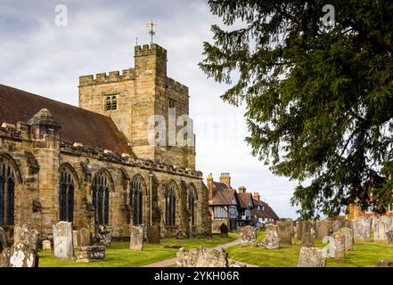 UK, Kent, Weald of Kent, Goudhurst, chiesa di St Mary Foto Stock