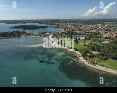 Spiagge vicino a Medulin, Istria, Croazia, Europa Foto Stock