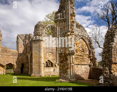 Regno Unito, Kent, Weald of Kent, rovine dell'abbazia di Bayham Foto Stock