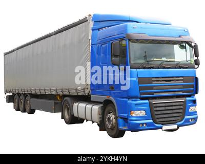 Big Blue carrello. Isolato su bianco. Foto Stock
