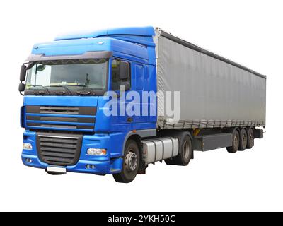 Big Blue carrello. Isolato su bianco. Foto Stock