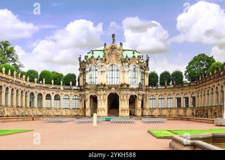 Palazzo Zwinger (der Dresdner Zwinger) a Dresda, Germania Foto Stock