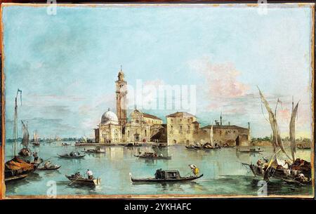 L'isola di San Michele, Venezia. Francesco guardi. 1770 anni Foto Stock