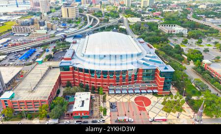 Vista aerea della Vystar Memorial Arena di Jacksonville - JACKSONVILLE, FLORIDA - 29 OTTOBRE 2024 Foto Stock