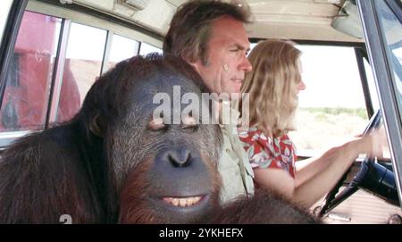 IN OGNI MODO PUOI girare 1980 Warner Bros. Per Clint Eastwood, Sondra Locke e Clyde Foto Stock