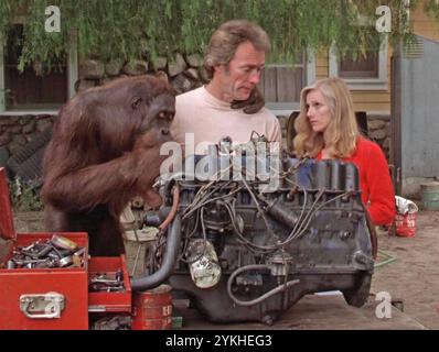 IN OGNI MODO PUOI girare 1980 Warner Bros. Per Clint Eastwood, Sondra Locke e Clyde Foto Stock