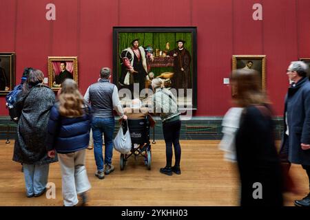 La National Gallery, Londra Hans Holbein il giovane, gli Ambasciatori Foto Stock