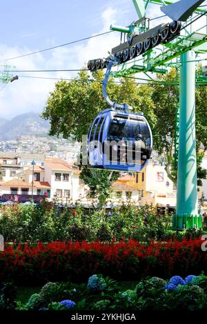 Funivia attiva a Funchal Madeira Foto Stock