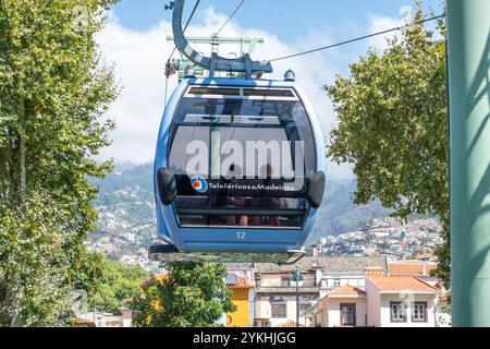 Funivia attiva a Funchal Madeira Foto Stock