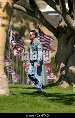 La Pepperdine University rende omaggio alla memoria di uomini e donne innocenti che hanno perso la vita nei tragici attentati contro gli Stati Uniti il 9/11/01 a New Foto Stock