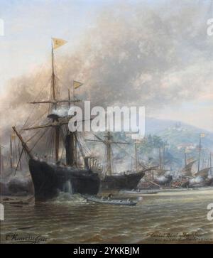 Bombardamento di Foutcheou. Foto Stock