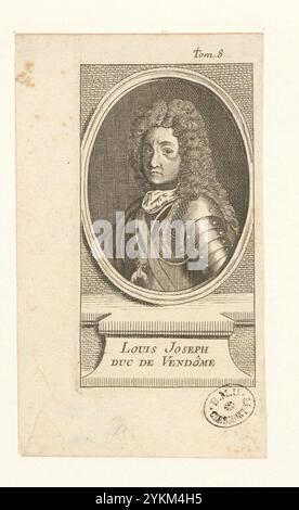 1796 - Louis Joseph Duc de Vendôme. Foto Stock