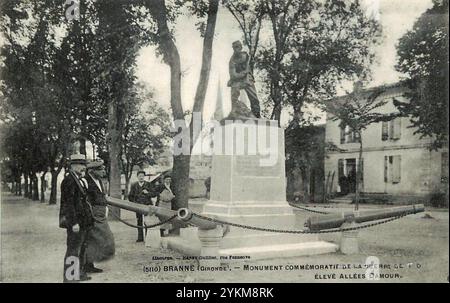 Branne - Monument aux morts (1870) 5. Foto Stock