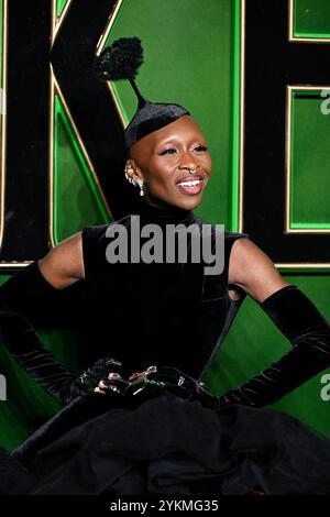 Londra, Regno Unito. 18 novembre 2024. Cynthia Erivo alla premiere britannica di Wicked. Londra, Regno Unito, 18 novembre 2024. Foto di Stuart Hardy/ABACAPRESS. COM credito: Abaca Press/Alamy Live News Foto Stock