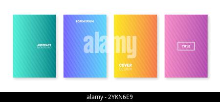 Nuova collezione di cover trendy e minimal Illustrazione Vettoriale