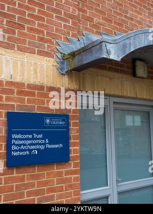 Wellcome Trust Palaeogenomics and Bio-Archaeology Research Network, Lincoln College, Oxford, Oxfordshire, Inghilterra, REGNO UNITO, REGNO UNITO. Foto Stock