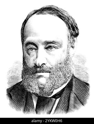 James Prescott Joule, 1818–1889, fisico inglese, matematico, teoria calorica Foto Stock