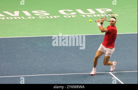 Malaga, Spagna. 19 novembre 2024. Rafa Nadal durante la Copa Davis 2024 a Malaga martedì 19 novembre 2024. Crediti: CORDON PRESS/Alamy Live News Foto Stock