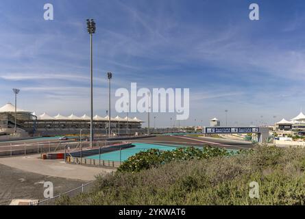 Una foto del circuito di Formula 1 di Yas Marina Foto Stock