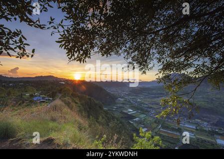 Splendida vista sulla valle del pinggan Foto Stock