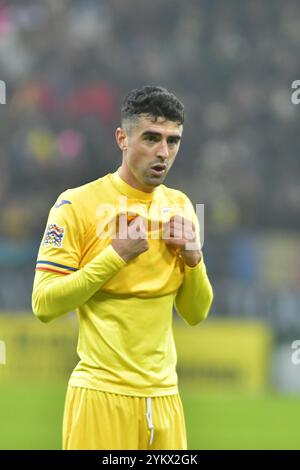 Alexandru Pascanu durante la partita della UEFA Nations League Romania vs Cipro , 18.11.2024 , Bucarest , Romania Foto Stock