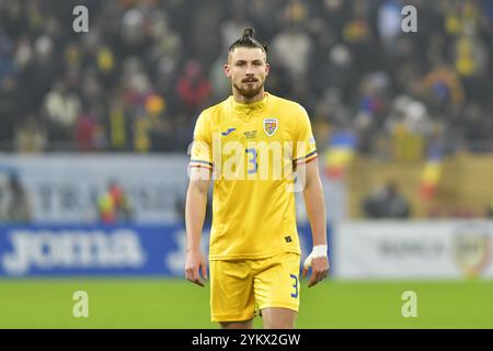 Radu Dragusin durante la partita della UEFA Nations League Romania vs Cipro , 18.11.2024 , Bucarest , Romania Foto Stock