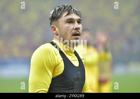 Andrei Ratiu durante la partita della UEFA Nations League Romania vs Cipro , 18.11.2024 , Bucarest , Romania Foto Stock