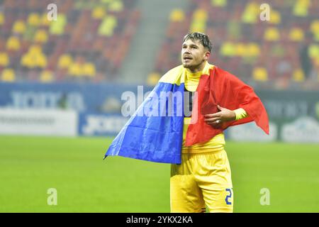 Andrei Ratiu durante la partita della UEFA Nations League Romania vs Cipro , 18.11.2024 , Bucarest , Romania Foto Stock