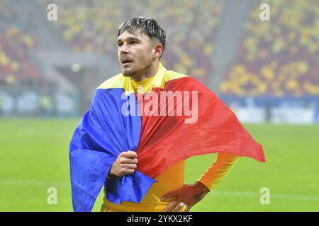 Andrei Ratiu durante la partita della UEFA Nations League Romania vs Cipro , 18.11.2024 , Bucarest , Romania Foto Stock