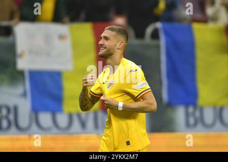 Daniel Barligea durante la partita della UEFA Nations League Romania vs Cipro , 18.11.2024 , Bucarest , Romania Foto Stock