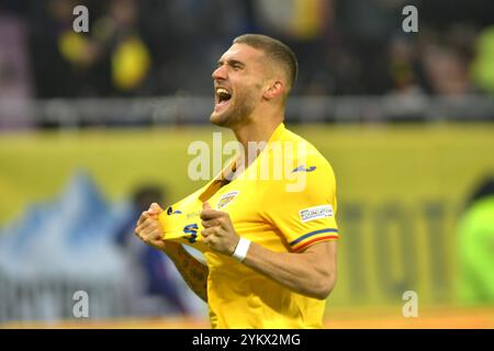 Daniel Barligea durante la partita della UEFA Nations League Romania vs Cipro , 18.11.2024 , Bucarest , Romania Foto Stock