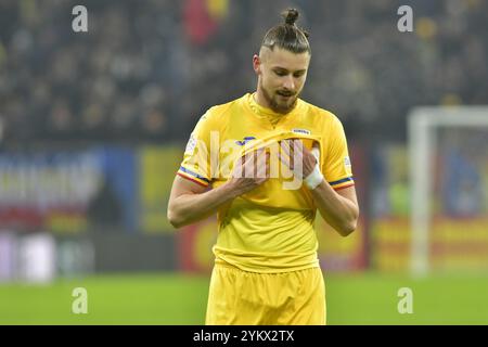 Radu Dragusin durante la partita della UEFA Nations League Romania vs Cipro , 18.11.2024 , Bucarest , Romania Foto Stock